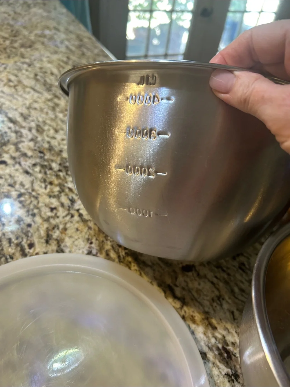 Stainless 3 Steel Mixing & Measuring Bowl Set with Lids